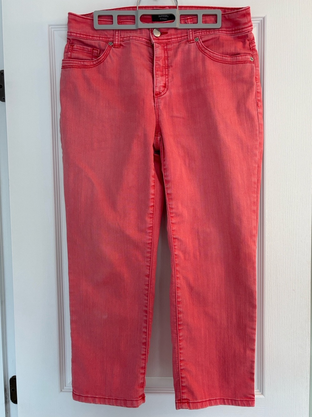 Chico's SO Slimming Coral Cropped Jeans